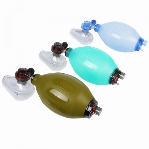 Reusable silicone manual resuscitator for adult