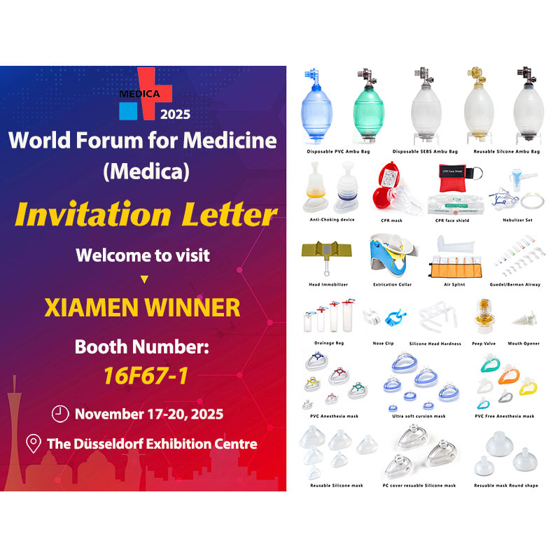 شرکت MEDICA Xiamen Winner Medical، راهکارهای نوآورانه تنفسی بیهوشی اورژانسی خود را در دوسلدورف به نمایش می‌گذارد.